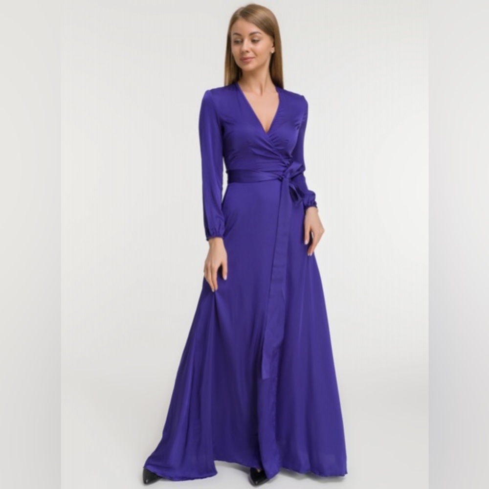 Purple long dress